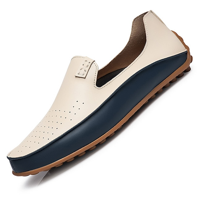 Classic Leather Slip On Shoes