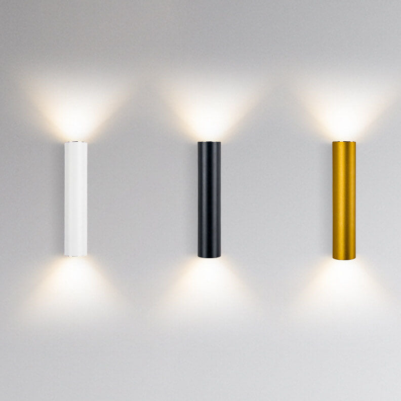 Silver Tube Dual Wall Light