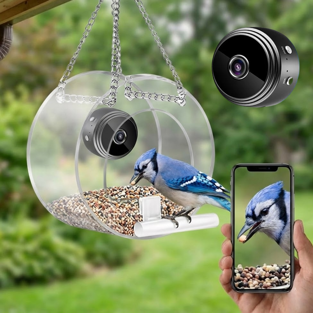 Wireless Outdoor Bird Feeder Camera 1080P HD