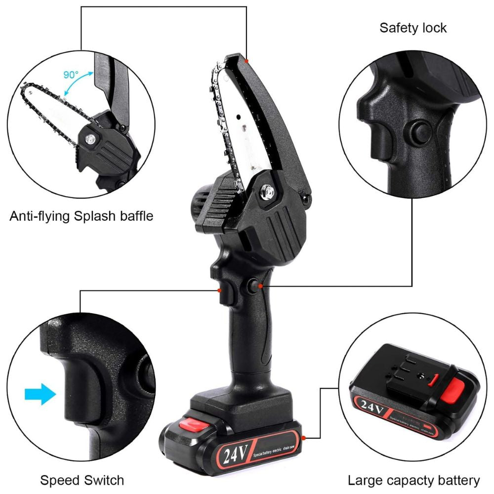 Compact 24V Portable Chainsaw