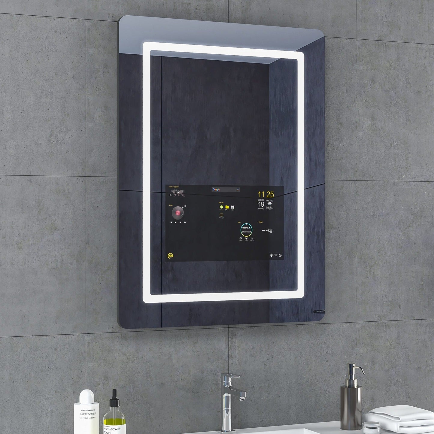Fogless LED Illuminated Bathroom Wall Mirror - Pexav