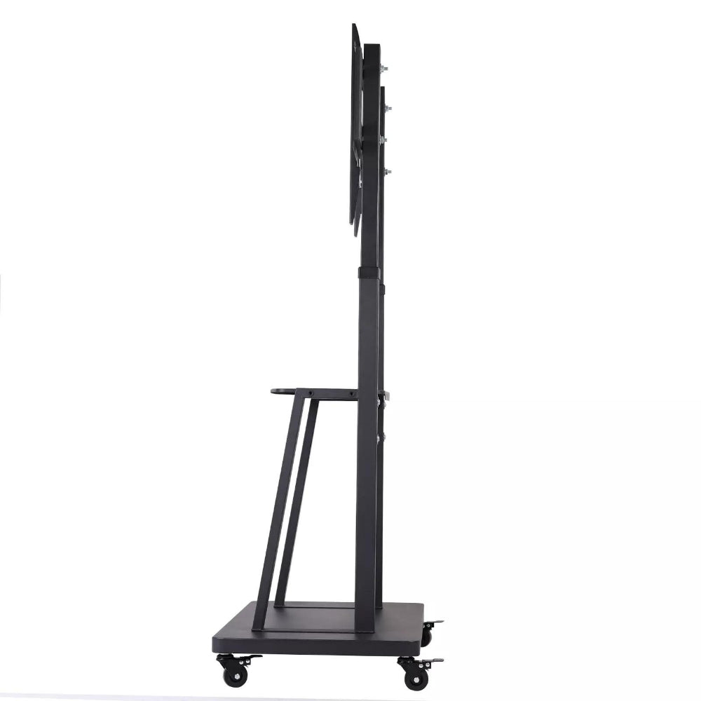 Compact Adjustable TV Cart with Locking Wheels