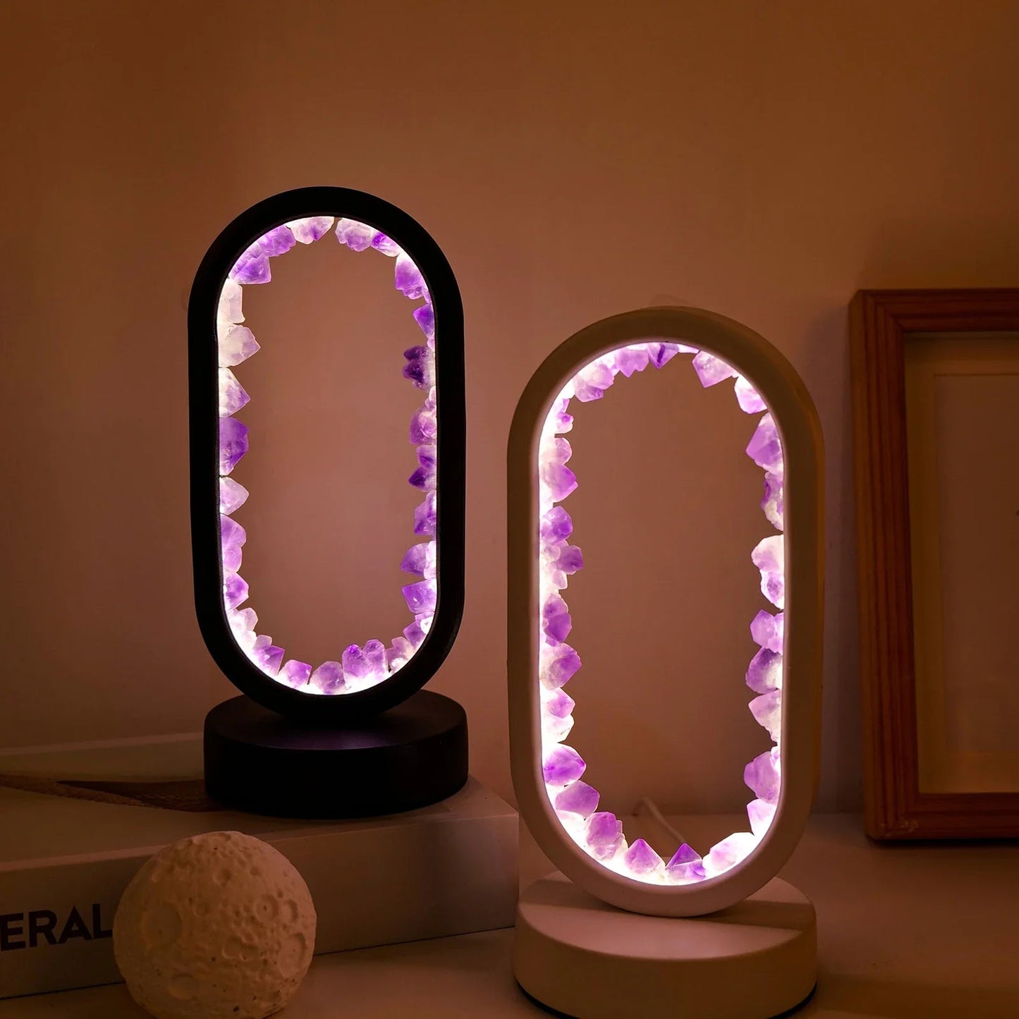 Purple Gemstone Dimmable Desk Lamp