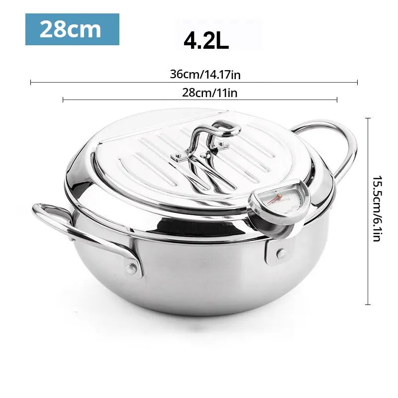 Asian Large Fryer Cooking Pot
