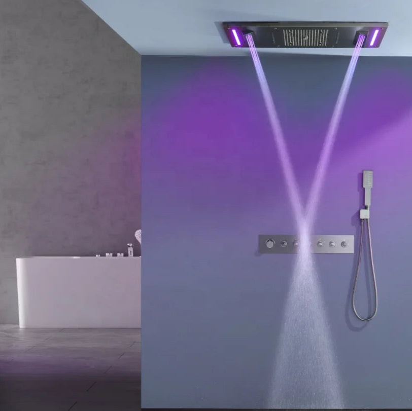 Premium Color Changing LED Shower Head Set - Pexav