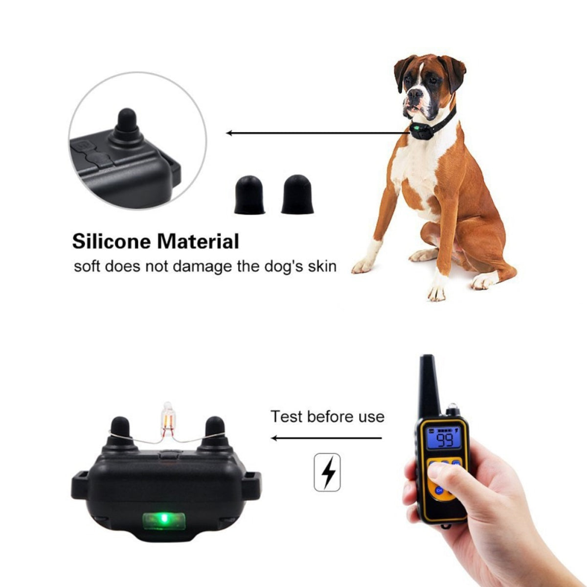 Waterproof Rechargeable Dog Shock Collar