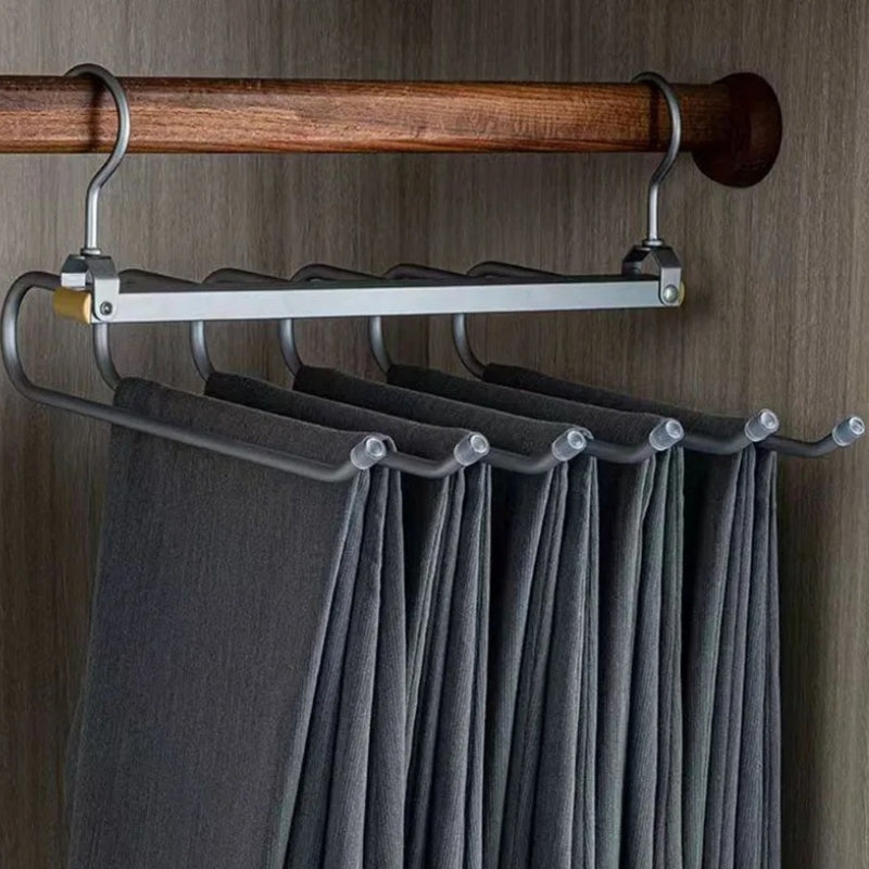 Compact Closet Pants Hanger – Slim Aluminum Organizer