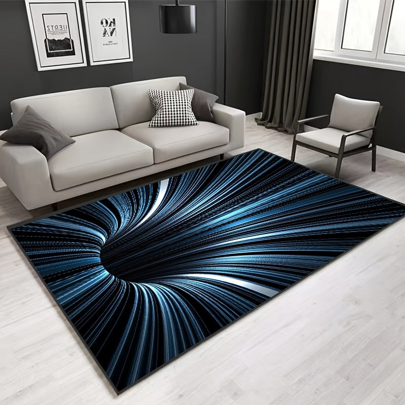 3D Illusion Area Rug – Soft Plush Living Room Rug with Optical Depth Effect for Gaming and Creative Spaces 8