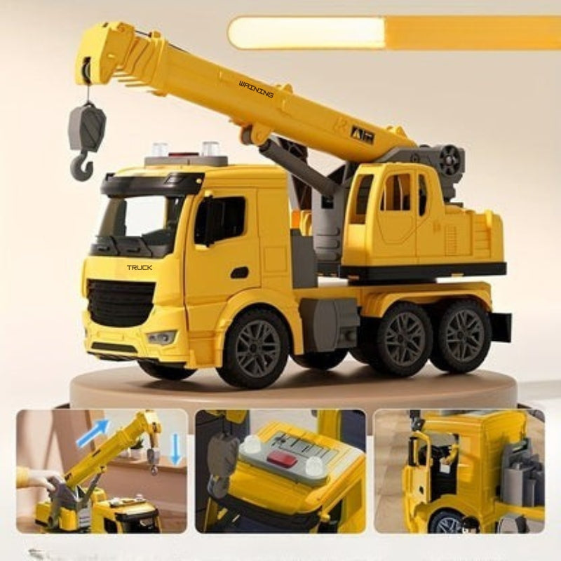 Big Rig Flashing Toy Crane Vehicle
