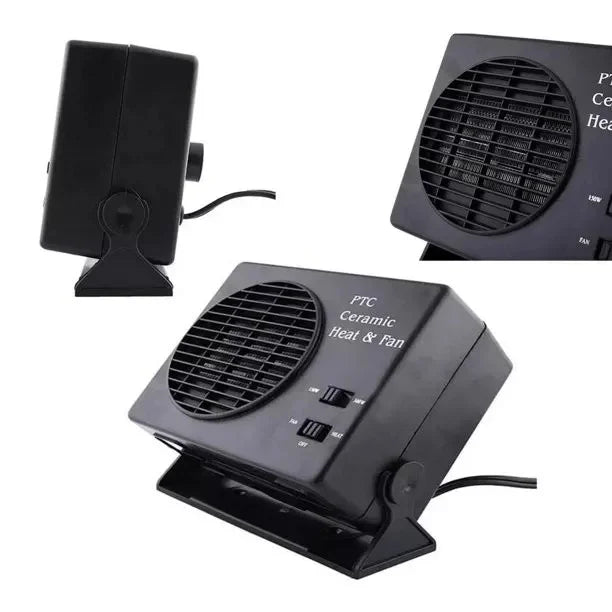 Compact 12V Portable Ceramic Car Heating Fan