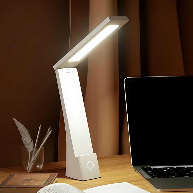 Slim Foldable Desk Lamp with Touch Sensor and Stylish Look