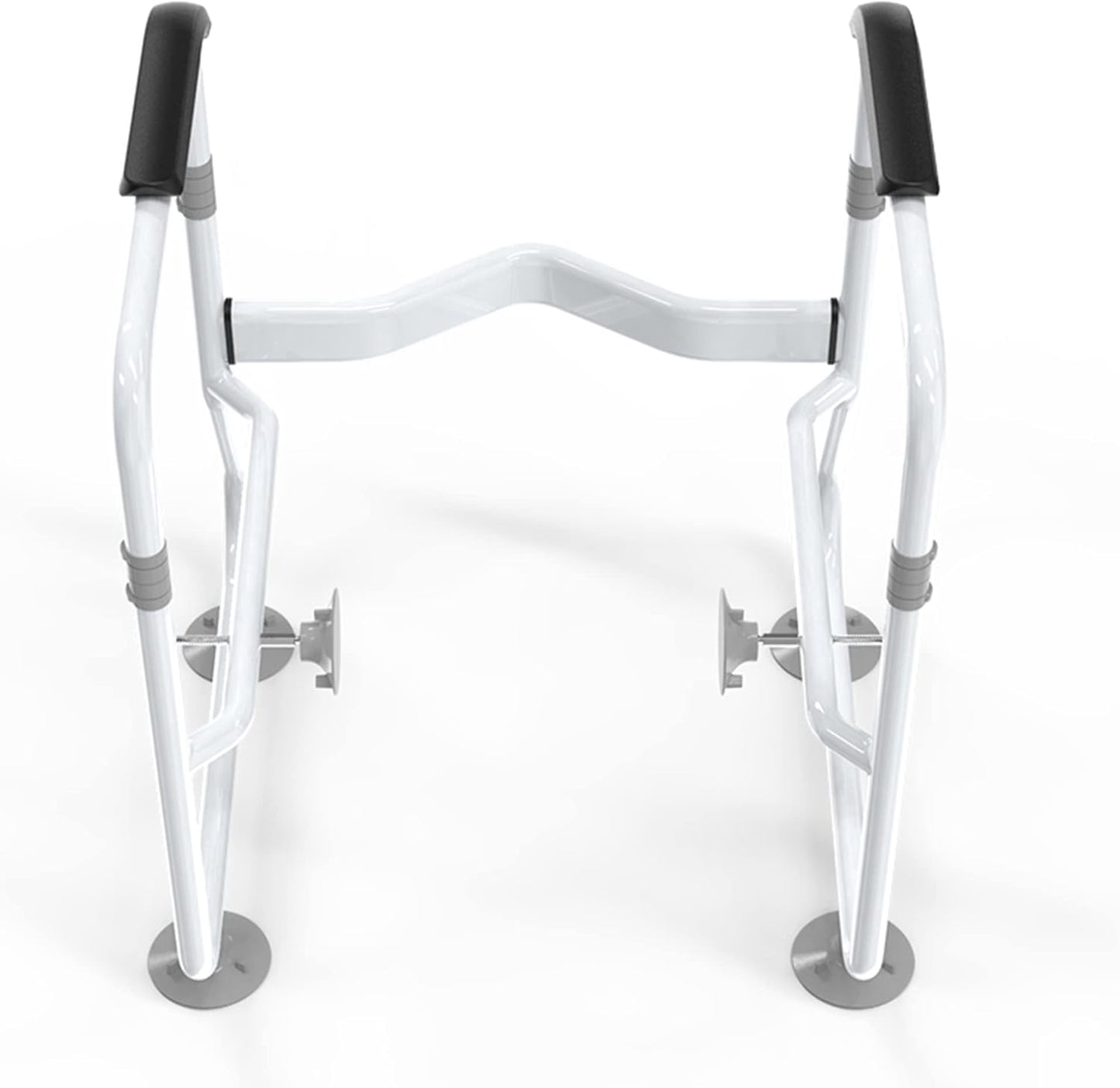 Secure Bathroom Toilet Support Rails System