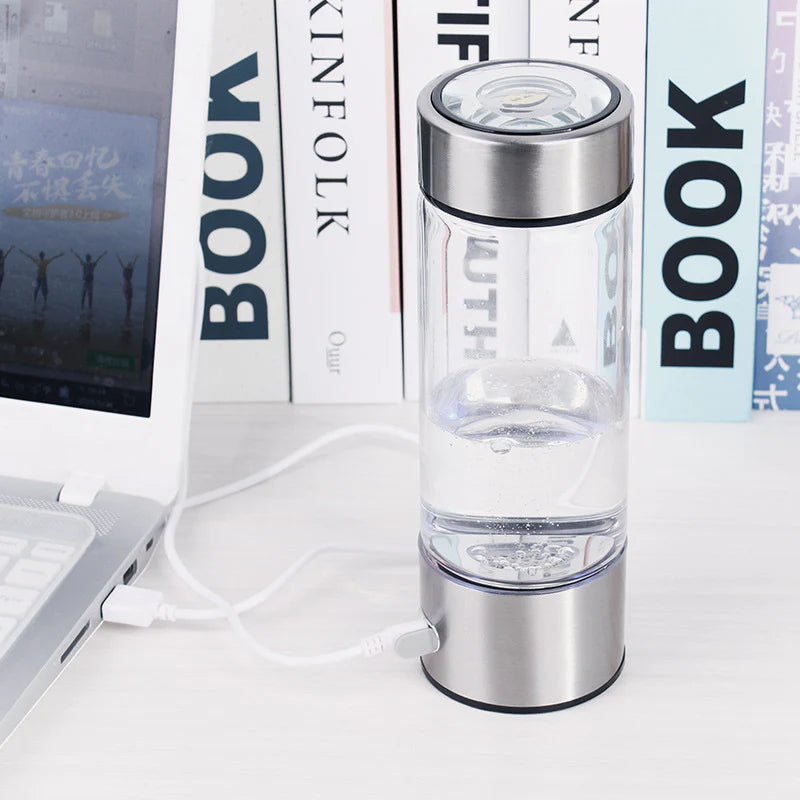 Compact Alkaline Water Bottle with Built-In Filter
