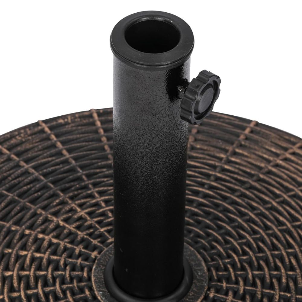 Sturdy Garden Umbrella Stand with Rolling Wheels
