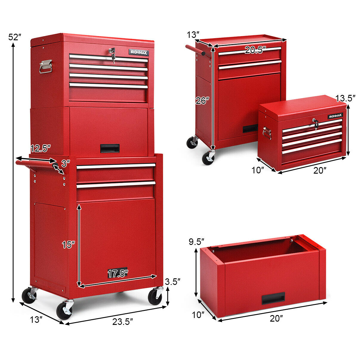 Big Garage Storage Toolbox on Wheels