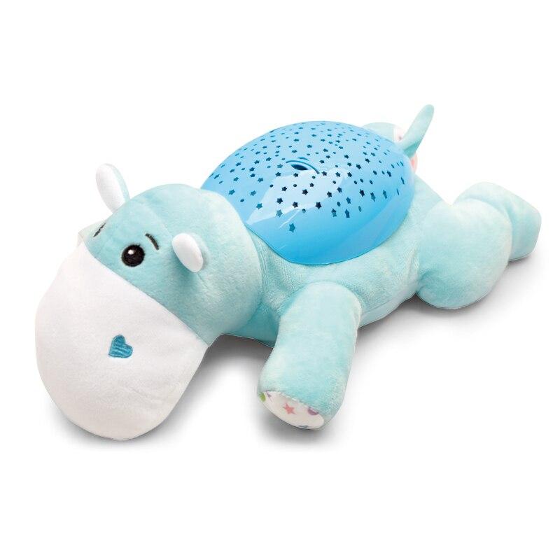Soft Baby Night Light Plush Toy With Music Projector