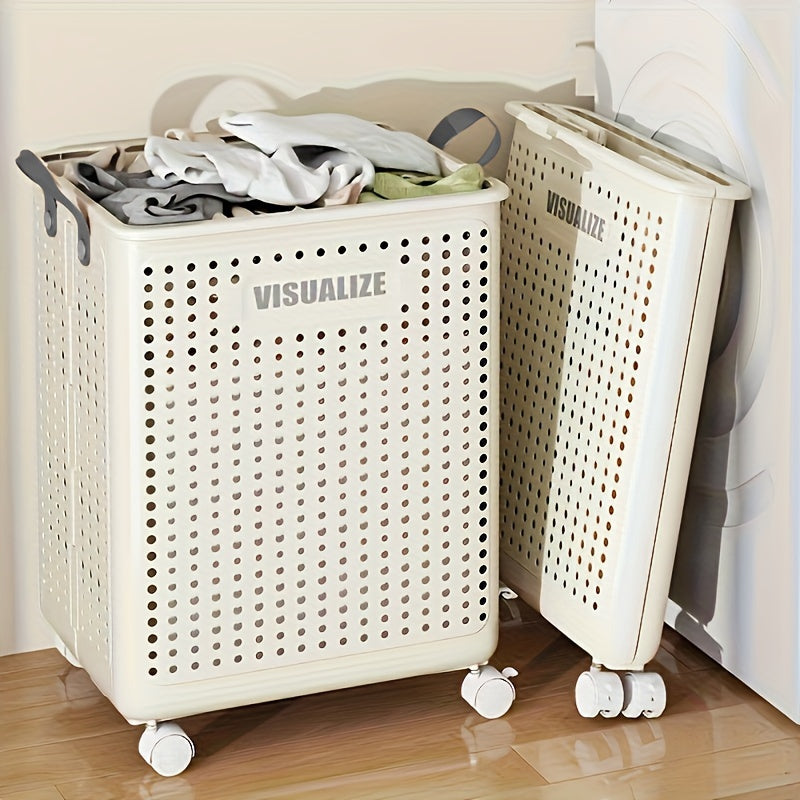 Collapsible Mobile Laundry Basket