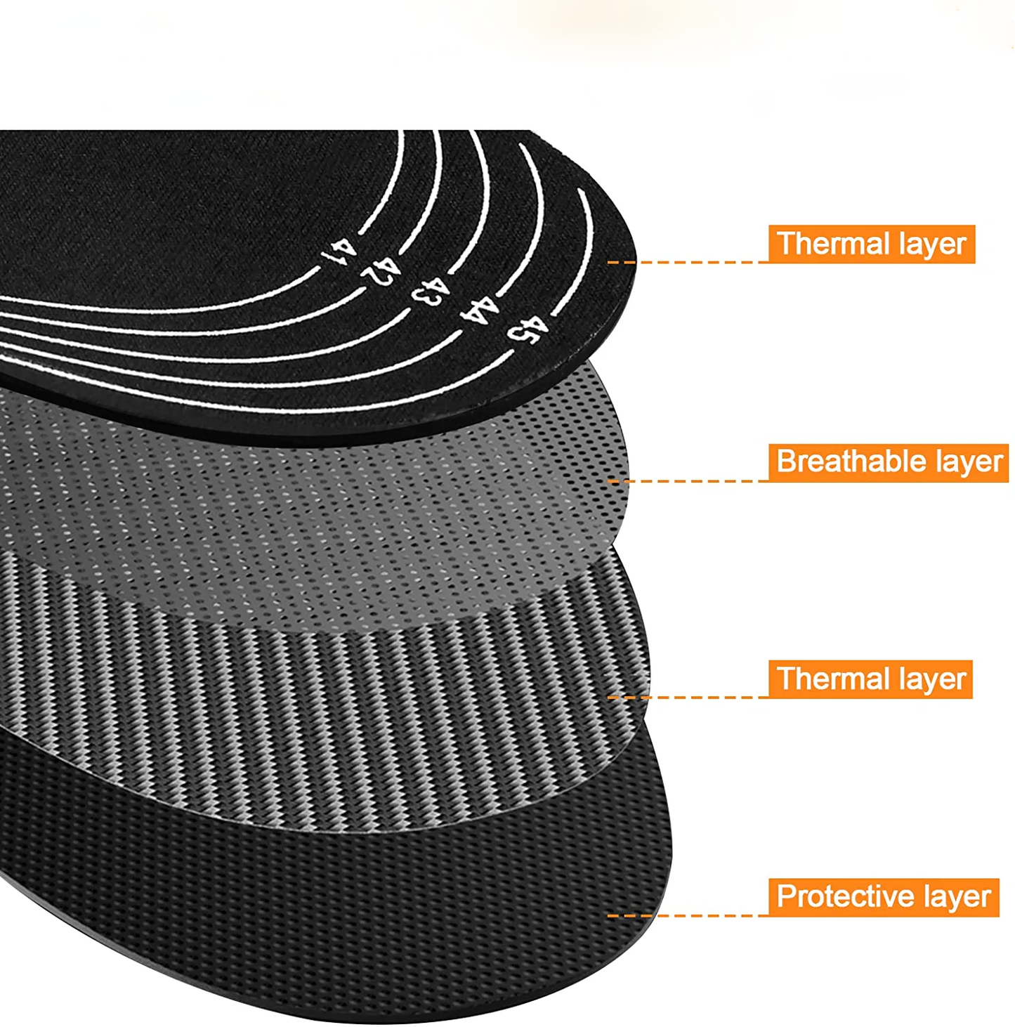 Warm Electric Heated Insoles for Boots and Outdoor Shoes