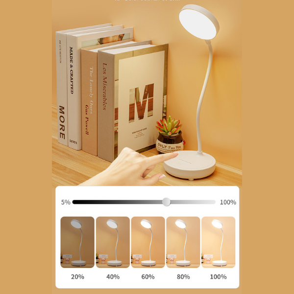 Smart Desk Light with Adjustable Brightness Control