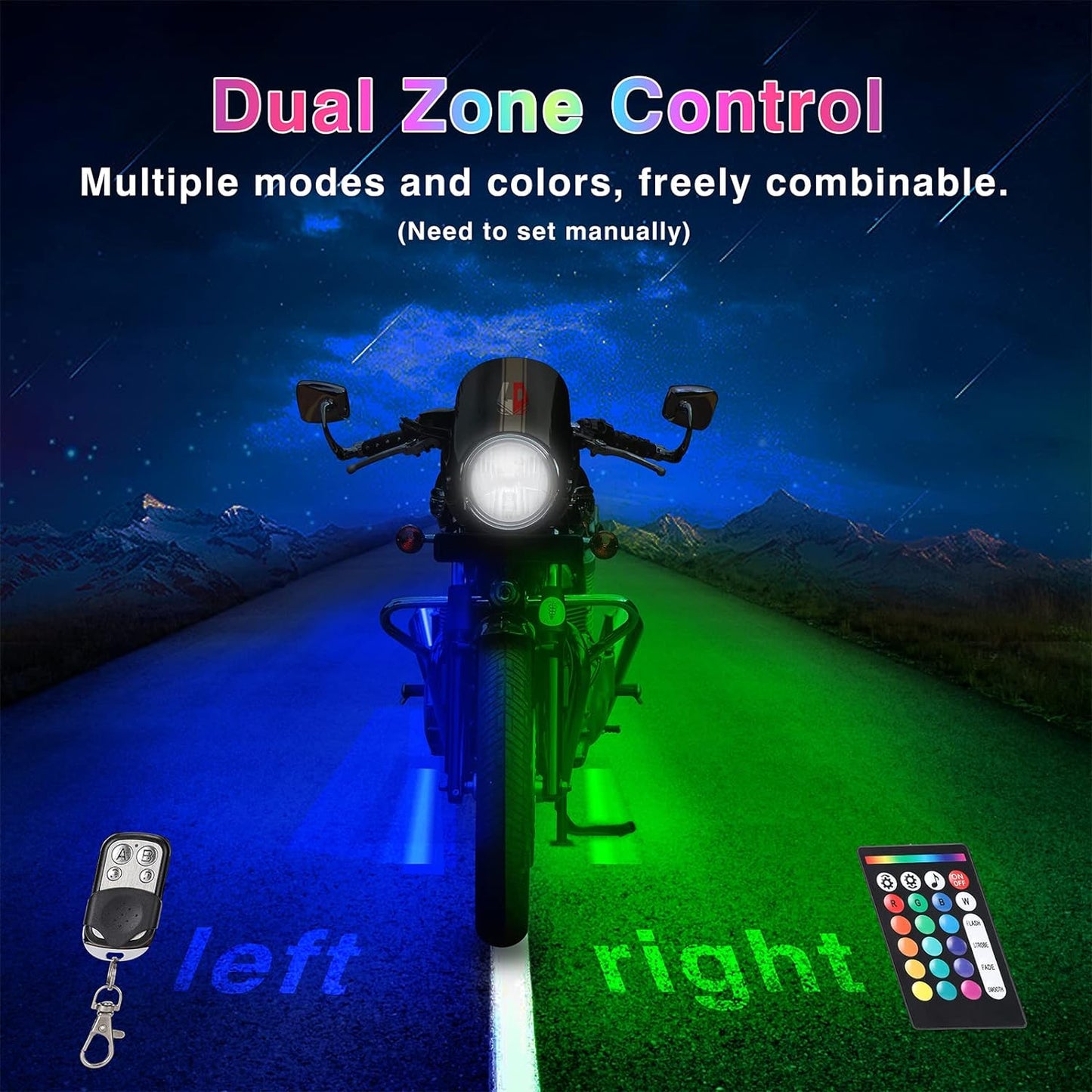 Bright LED Motorcycle Lighting Kit with Signals