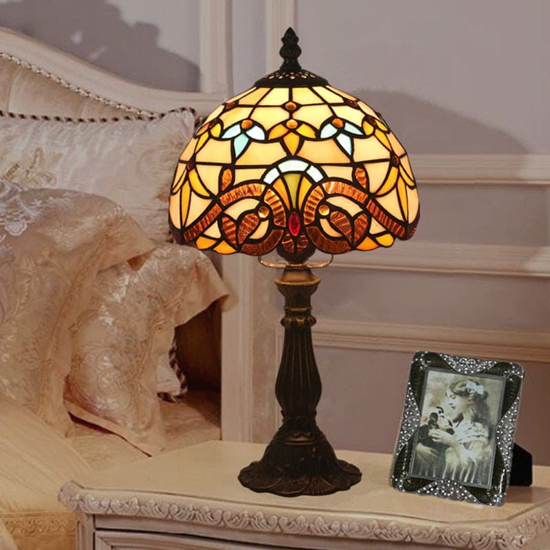 Vibrant Stained Glass Table Lamp