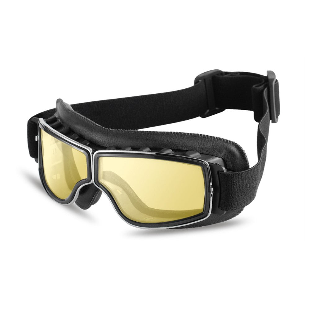 Classic Biker Leather Goggles