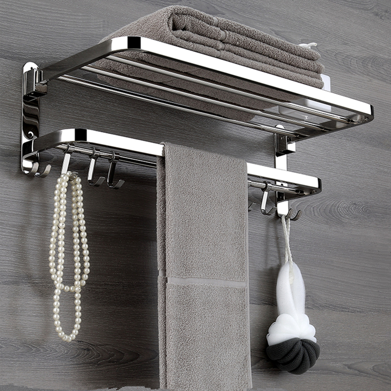 Space Saving Collapsible Steel Shower Rack - Pexav