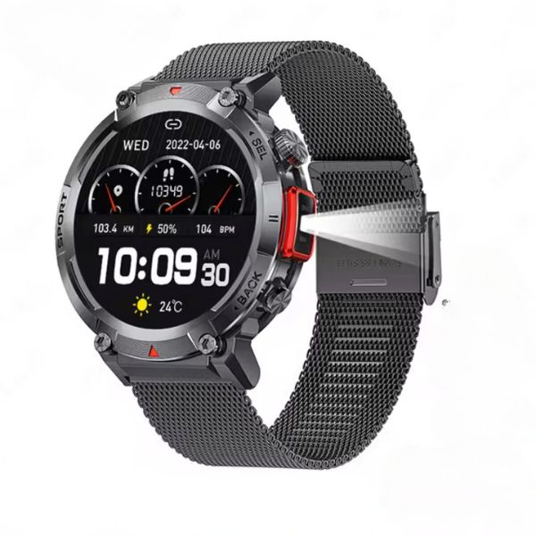 Rugged Waterproof Fitness Smartwatch