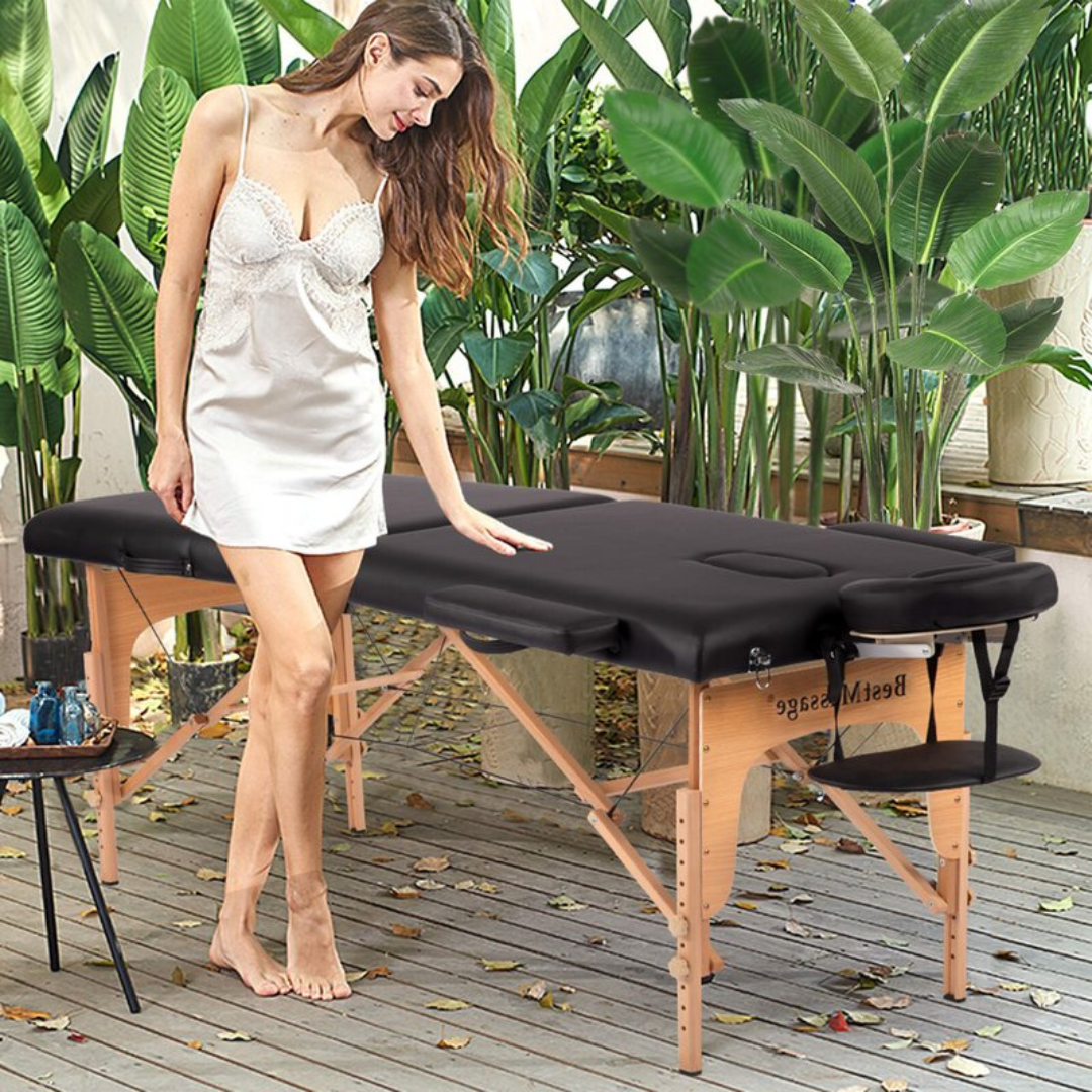 Compact Folding Massage Bed with Carry Bag