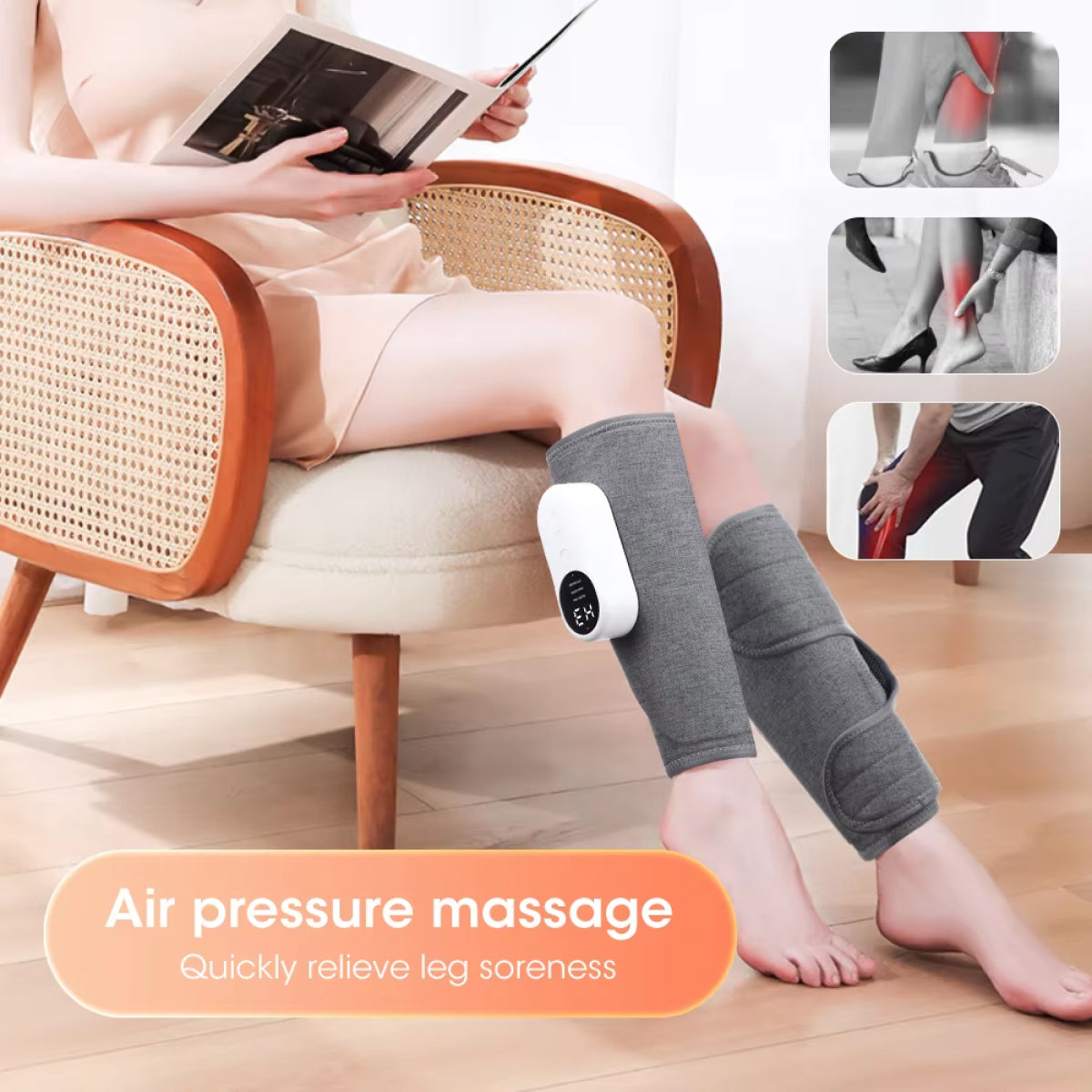 Warm Leg Massager for Pain Relief and Relaxation