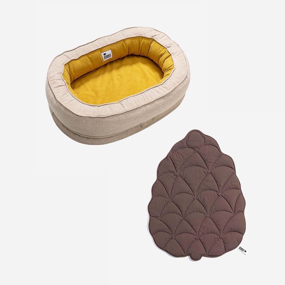 Fun Pet Blanket with Plush Dog Bed Cute Dog Accessories