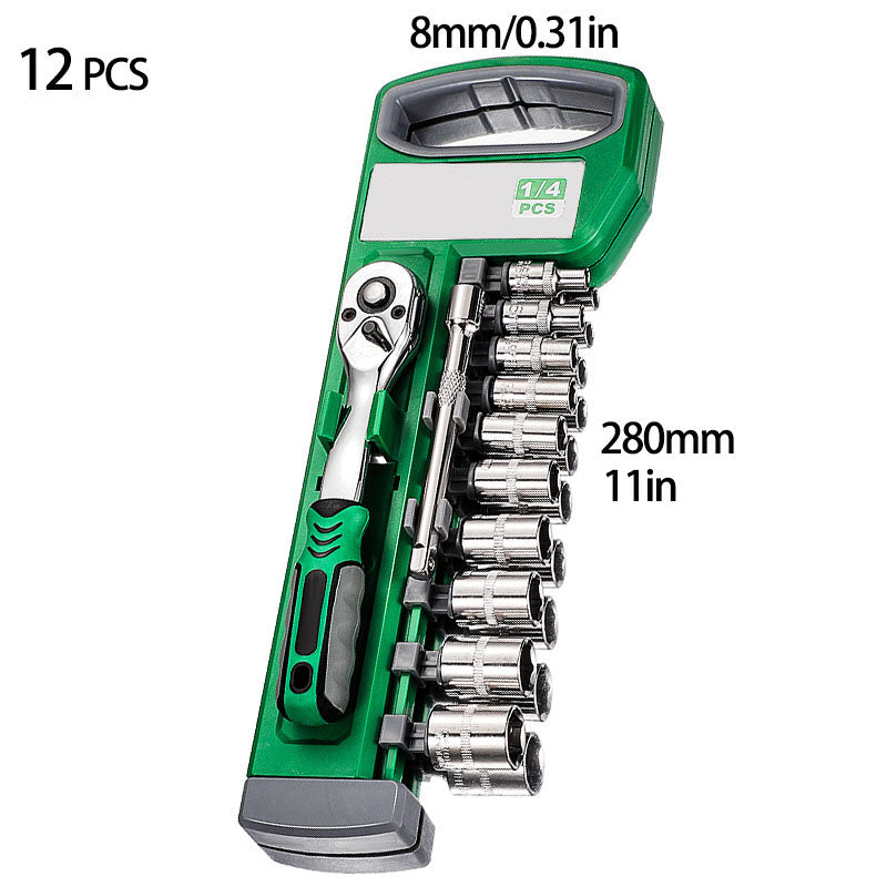 Adjustable Tool Socket Wrench Set