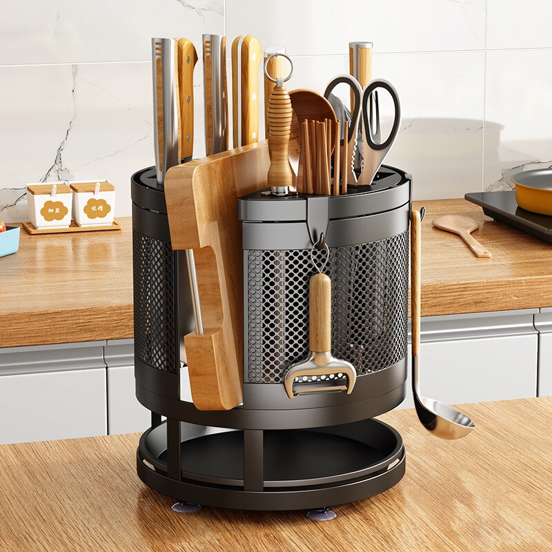 Spinning Kitchen Storage Rack Container - Pexav