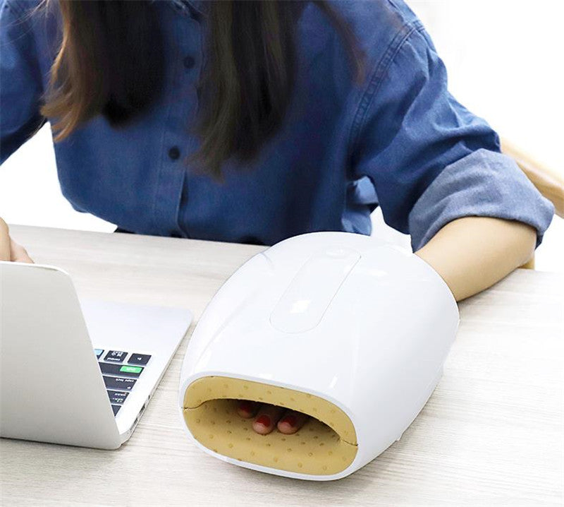 Compact Heating Therapy Hand Massager Device