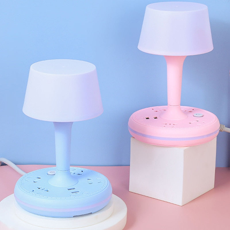 Compact USB Table Lamp with Phone Stand - Pexav