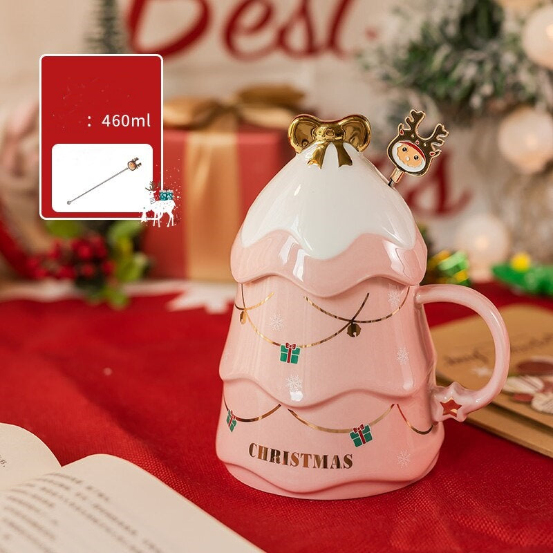 Colorful Holiday 3D Christmas Mug