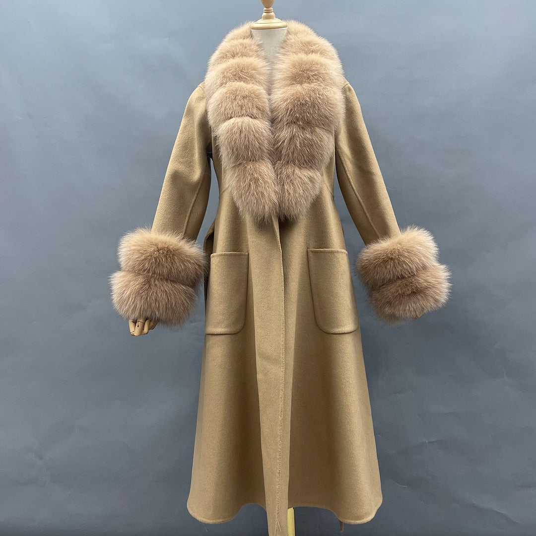 Elegant Women's Faux Fur Overcoat