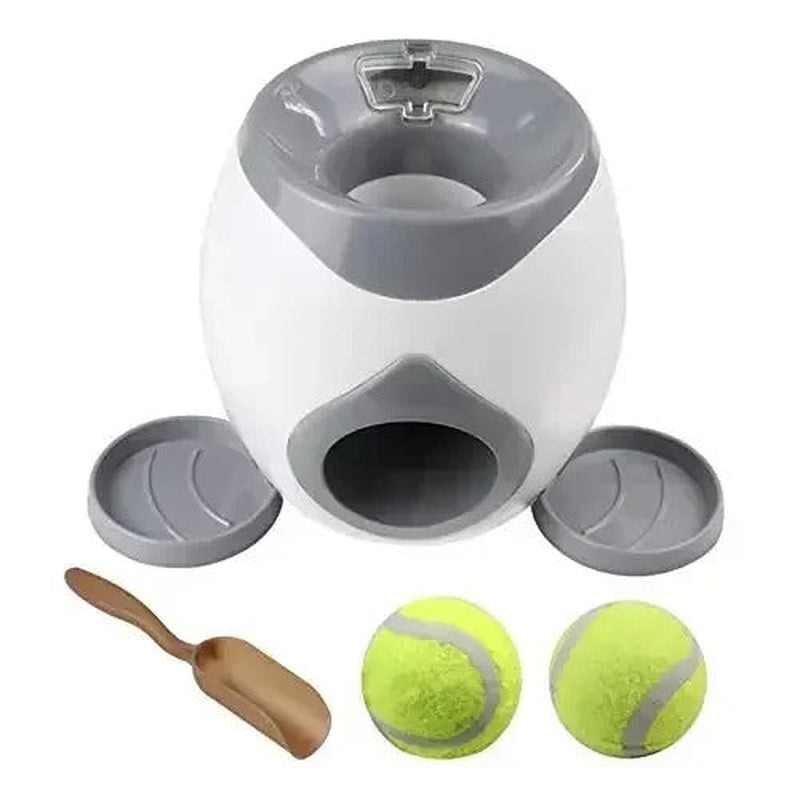 Fun Pet Ball Launcher with Auto Treat Dispenser