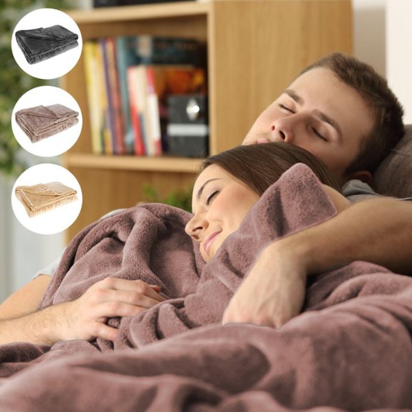 Warm Wireless Electric Throw Blanket