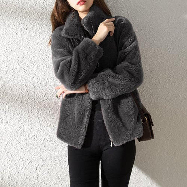 Warm Faux Fur Padded Winter Jacket