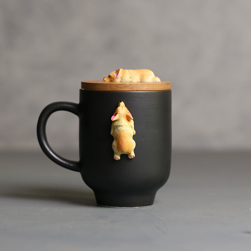 Fun Dog 3D Ceramic Coffee Mugs
