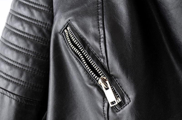 Classic Black Motorcycle Jacket