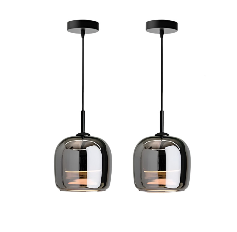 Modern Glass Hanging Kitchen Light Fixture