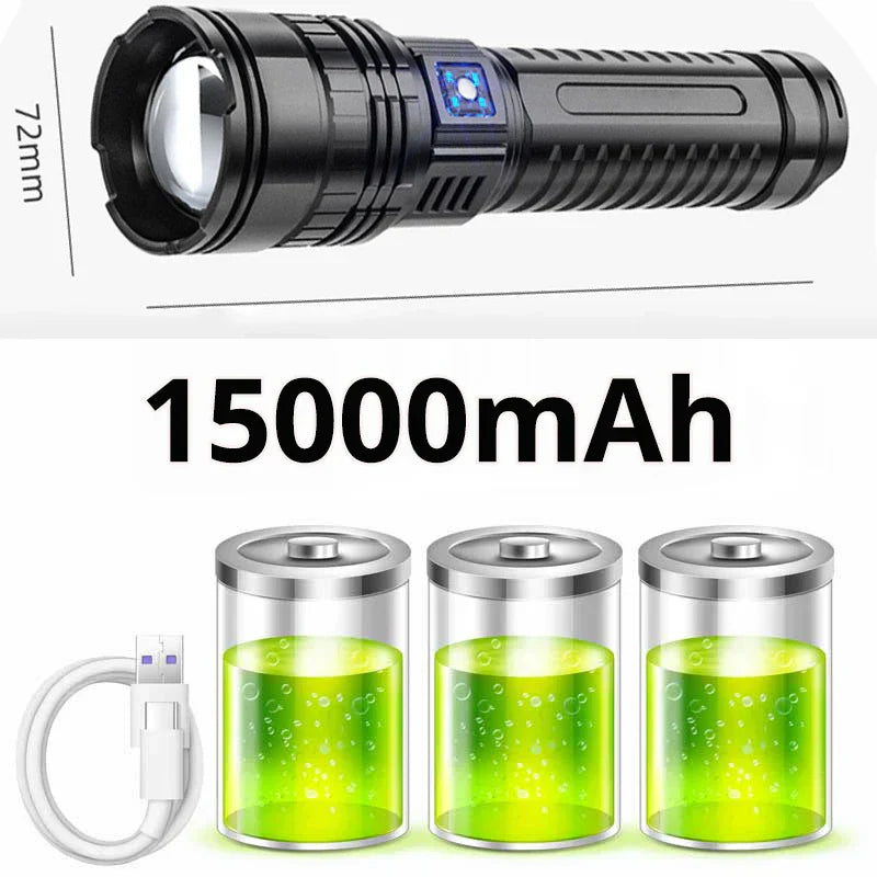 Bright 10000 Lumen LED Flashlight - Striker