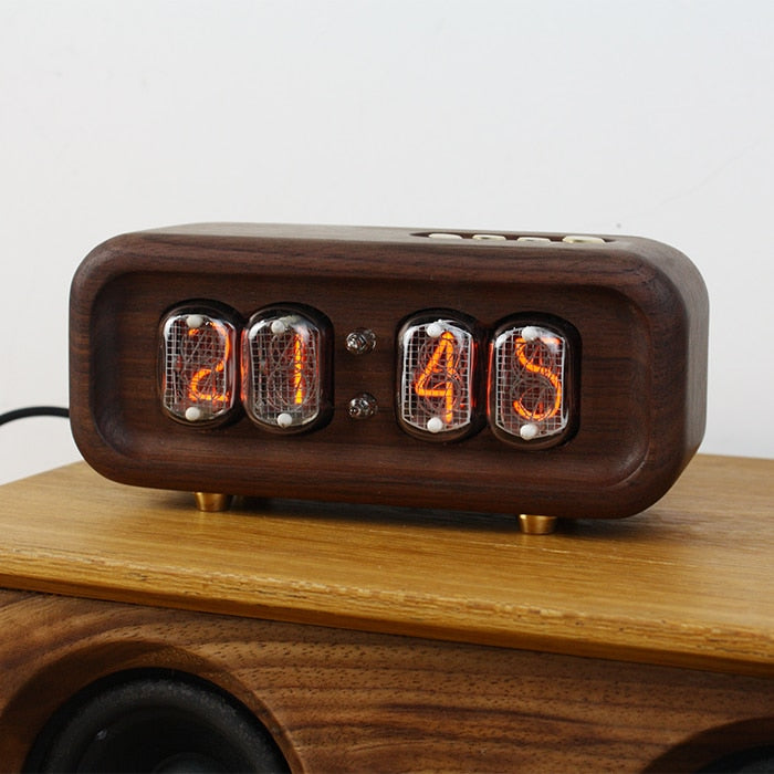 Sleek Wooden LED Desk Clock - Pexav