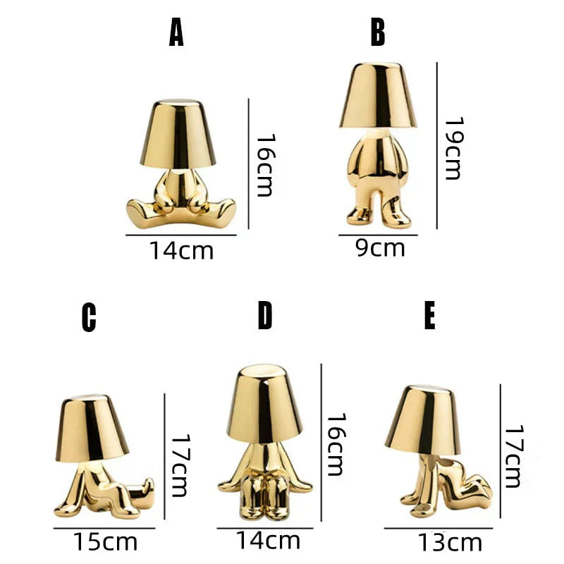 Compact LED Desk Lamp with Touch Sensor