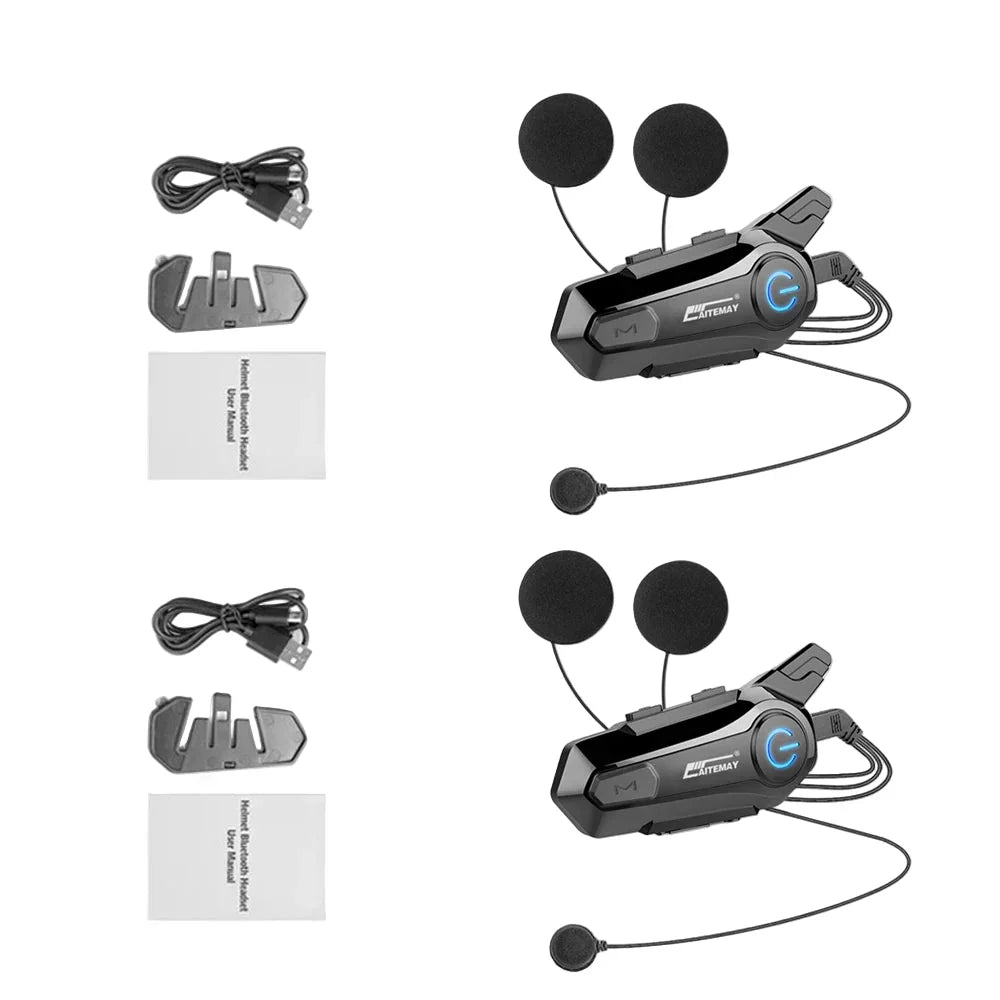 Waterproof Motorcycle Bluetooth Intercom Headset System