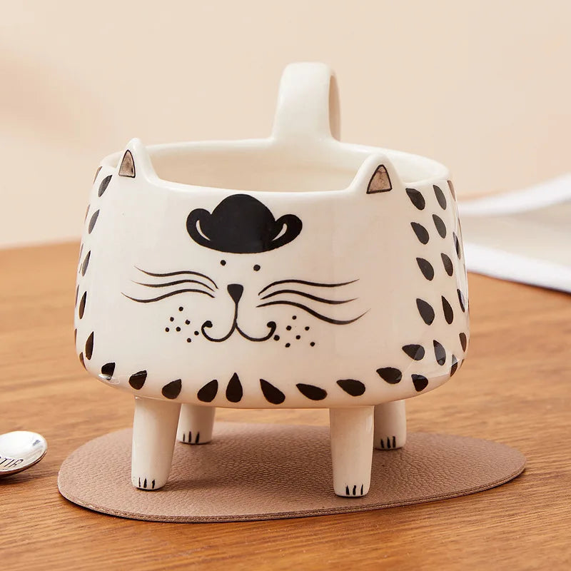 Fun Kitty Tall Ceramic Coffee Mug
