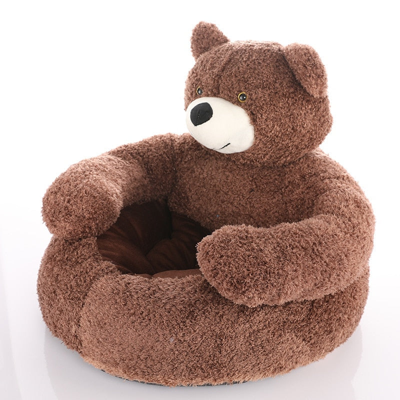 Plush Teddy Warm Cozy Dog Bed