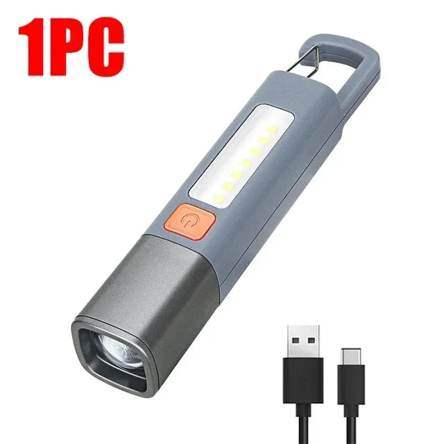 Bright Long Lasting Portable USB Flashlight